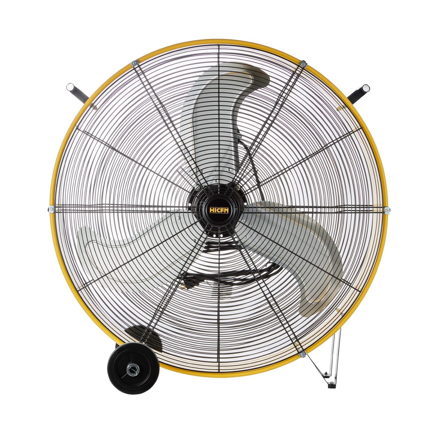 HiCFM Industrial Drum Fan High Velocity Heavy Duty Metal Air Circulator for Basement Warehouse Factory workshops Patios