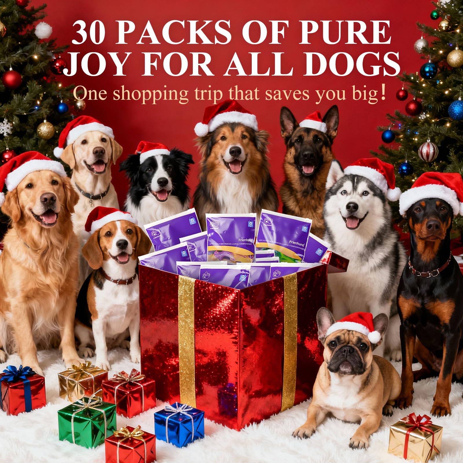 Frienhund Tough Dog Toys for Aggressive Chewers 3 Pack, Chew Toys for Large Dogs, Indestructible Dog Toy for Aggressive Chewers Large Breed, Dog Toys to Keep Them Busy