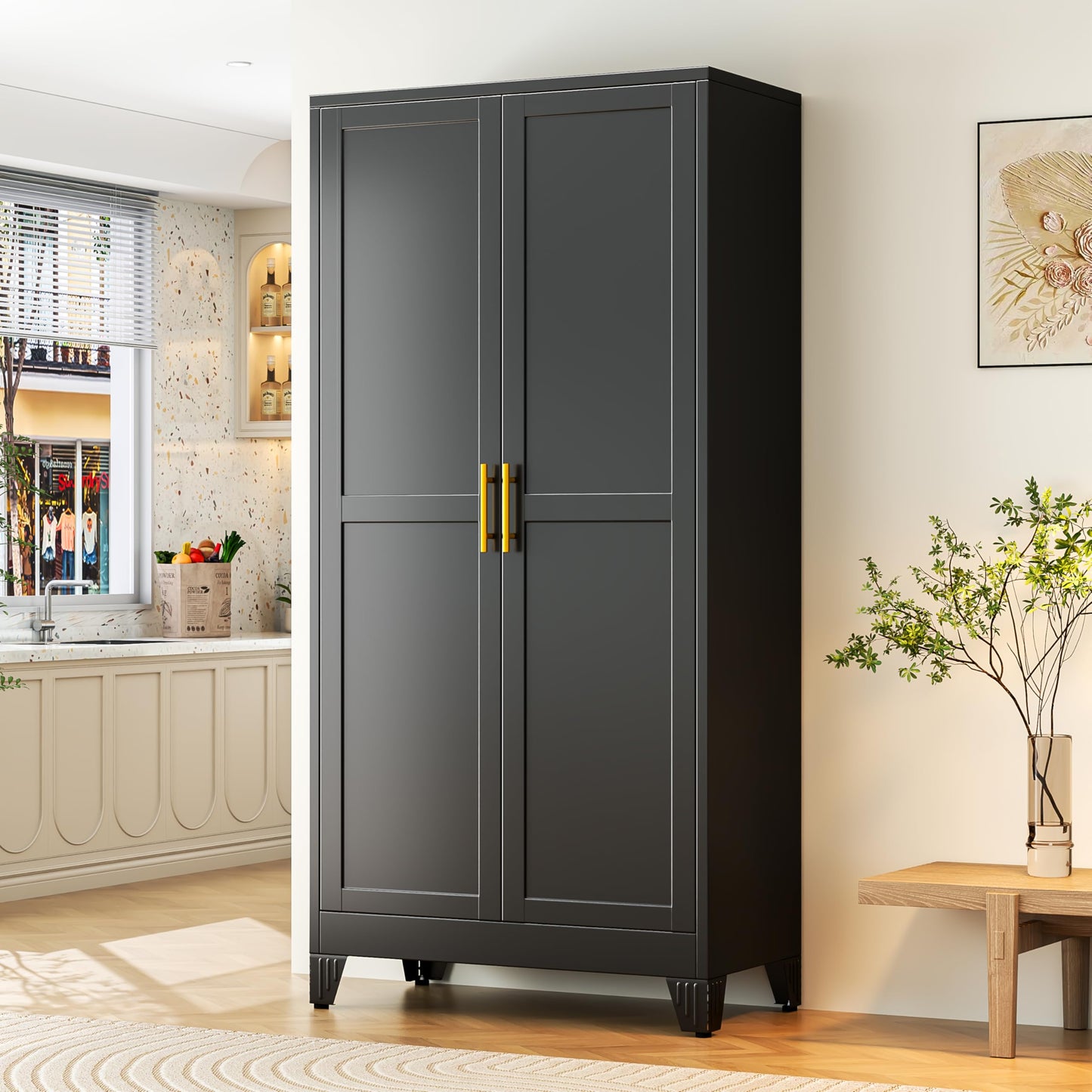GAIOUS 2 Door Pantry Cabinet