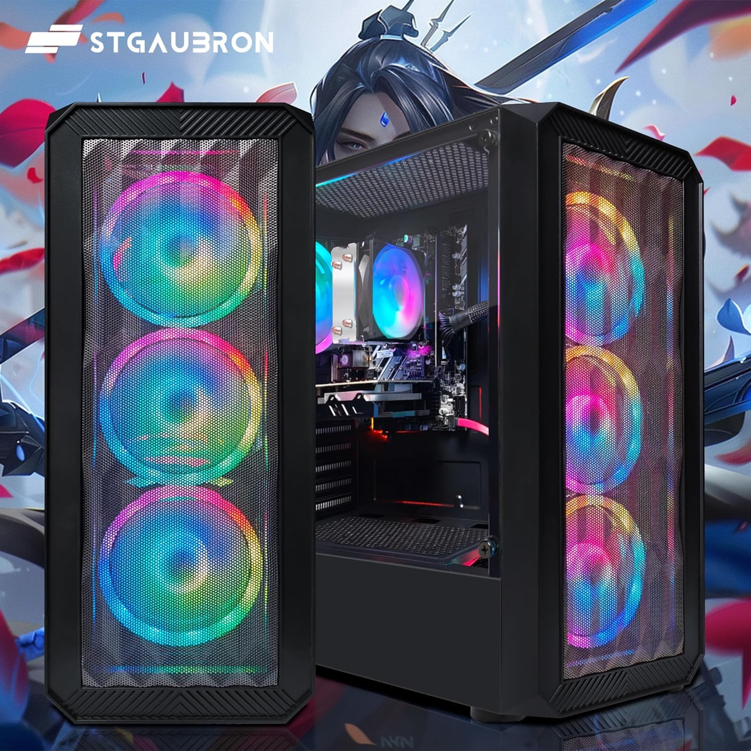 STGAubron Gaming Desktop PC Computer