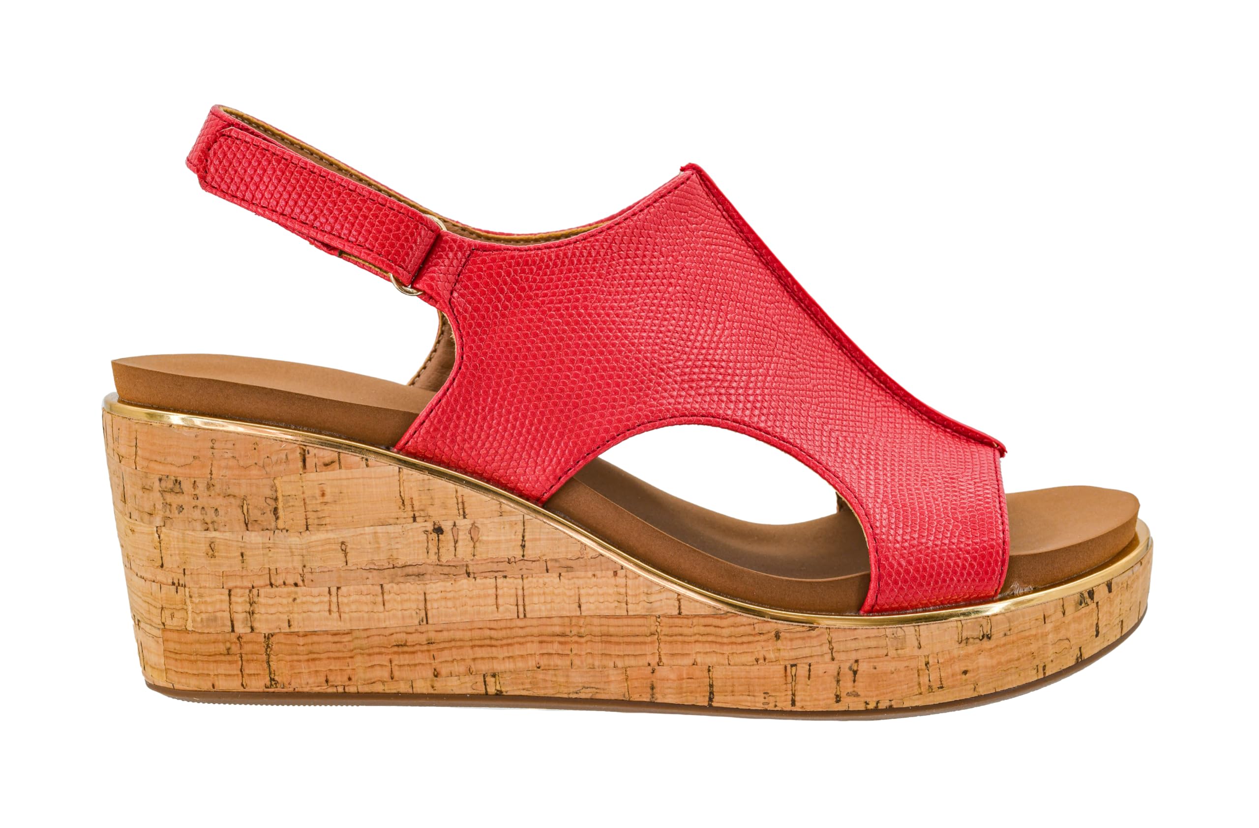 Corkys Footwear Womens Carley Wedges, Featuring Corkys EVA Foam Cushioned Insoles, A 2.5 Inch Heel, Lightweight For All Day Wear, And Hook And Loop Closure