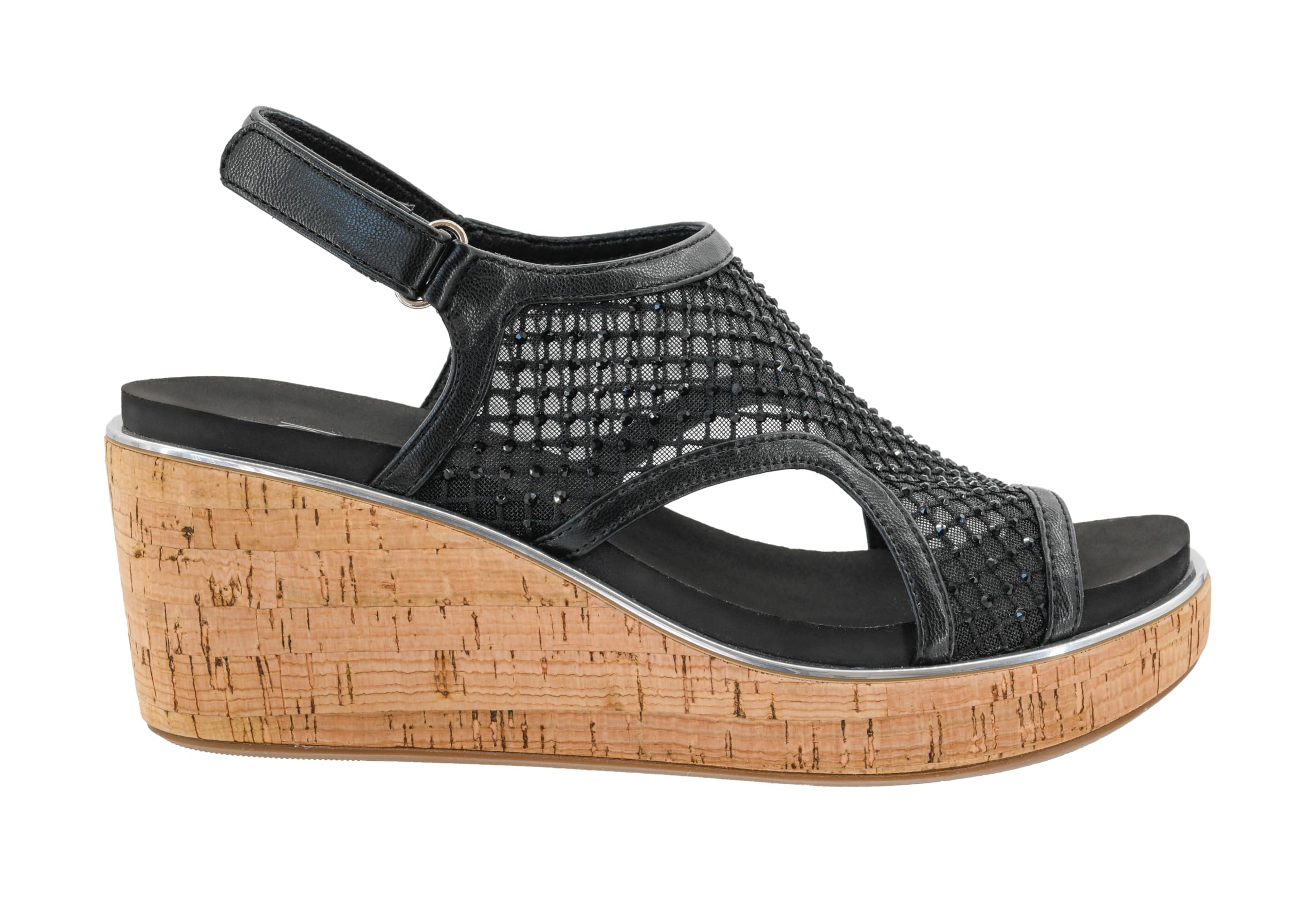 Corkys Footwear Womens Carley Wedges, Featuring Corkys EVA Foam Cushioned Insoles, A 2.5 Inch Heel, Lightweight For All Day Wear, And Hook And Loop Closure
