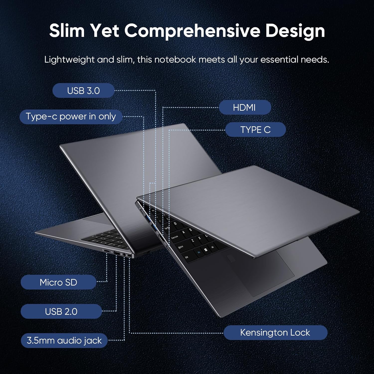 Coolby RiaBook 15.6in FHD IPS Laptop 12GB RAM 256GB SSD