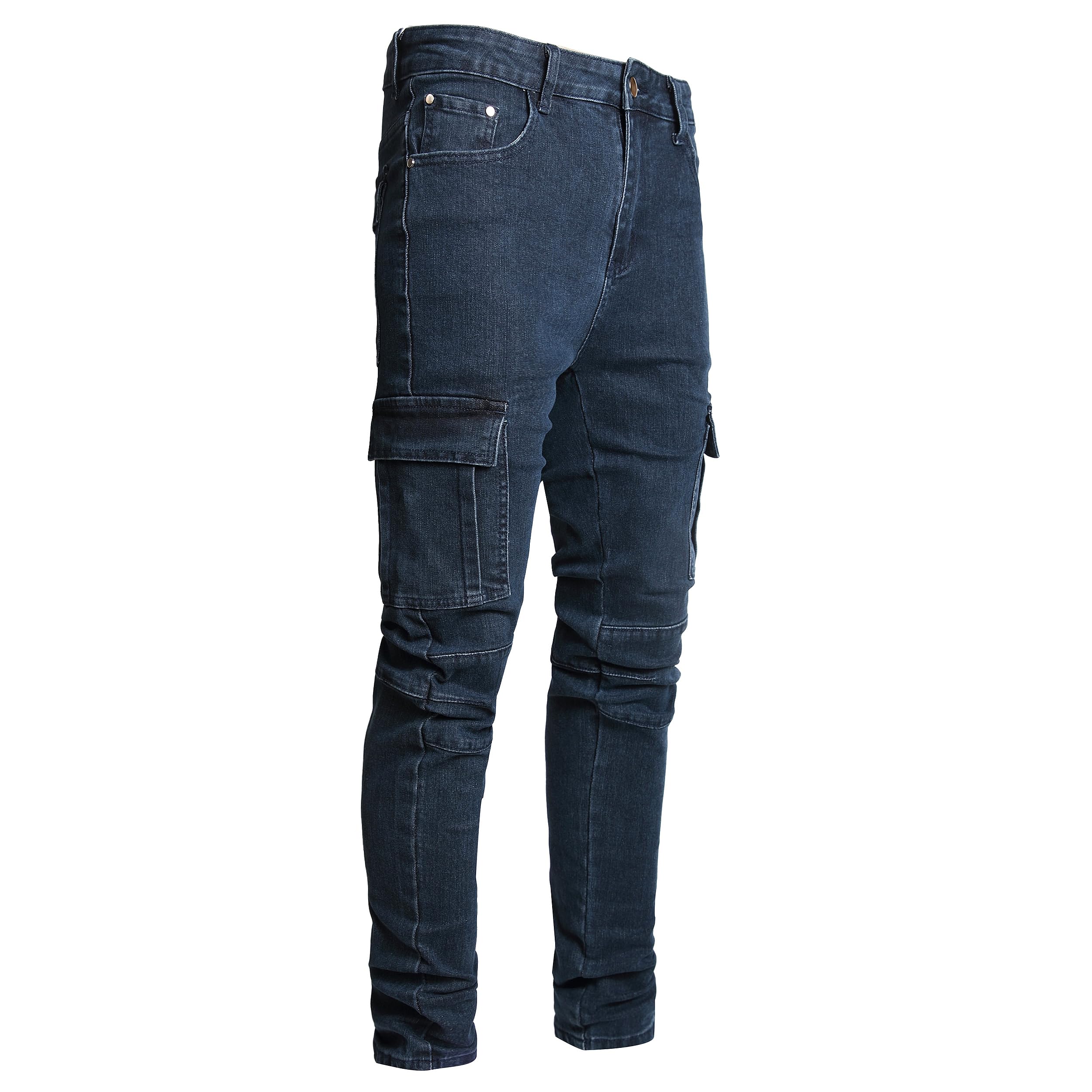 JUNBAOSS Men's Slim Fit Jeans Stretch Ripped Skinny Jeans for Men, Fashion Straight Leg Comfort Flex Waist Casual Pants