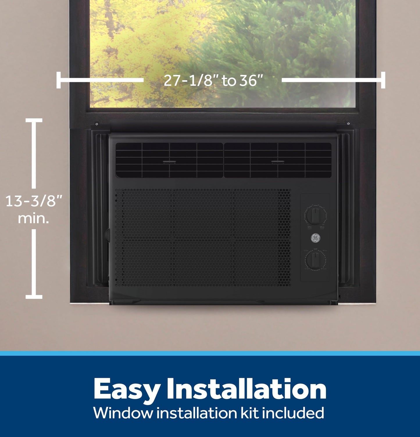 GE Window Air Conditioner Unit, 6,000 BTU Set