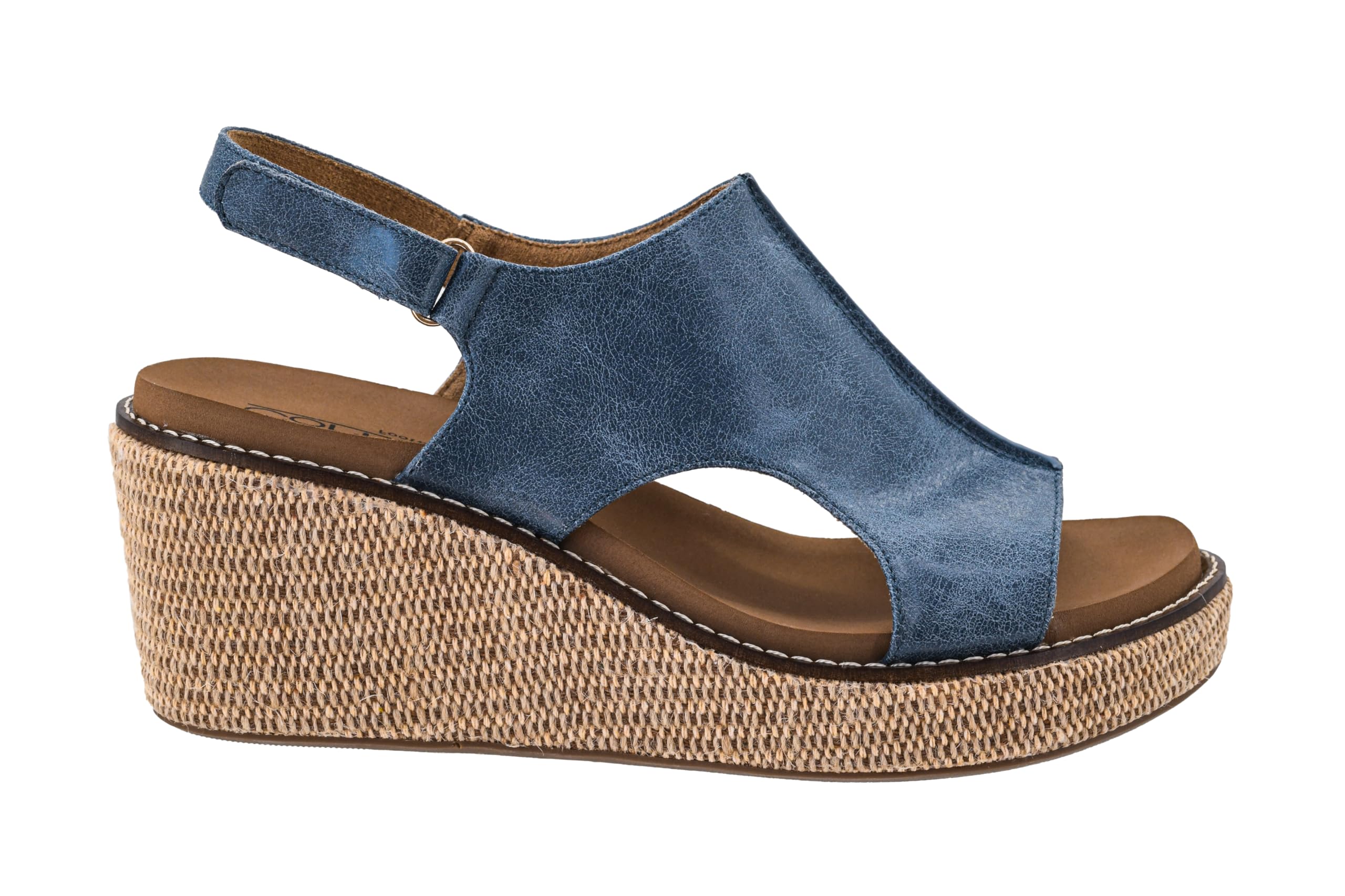 Corkys Footwear Womens Carley Wedges, Featuring Corkys EVA Foam Cushioned Insoles, A 2.5 Inch Heel, Lightweight For All Day Wear, And Hook And Loop Closure