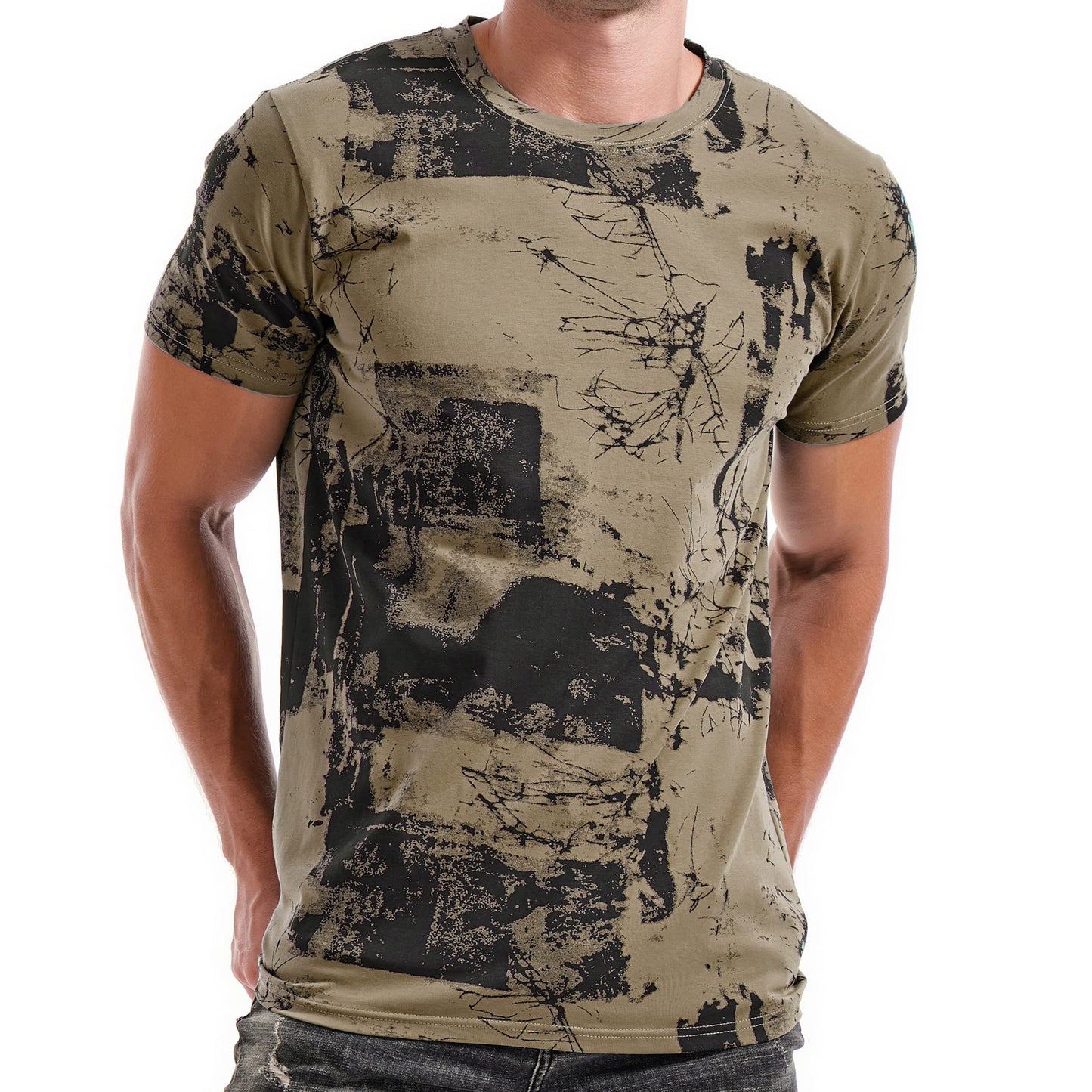 KLIEGOU Mens Hipster Hiphop Tees - Fashion Print T-Shirts