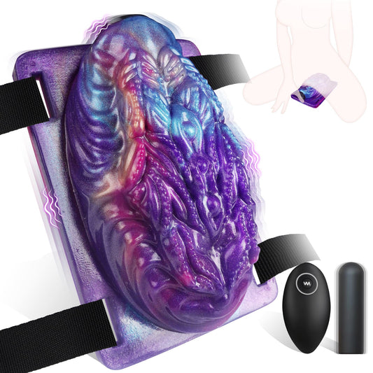 Grinder Sex Toy Sit and Ride Vibrator - Leyuto Riding Vibrator Female Clit Stimulator with 10 Modes, Strap On Monster Vibrating Panties Saddle Vibrators, Adult Sex Toy for Women Lesbian Couples