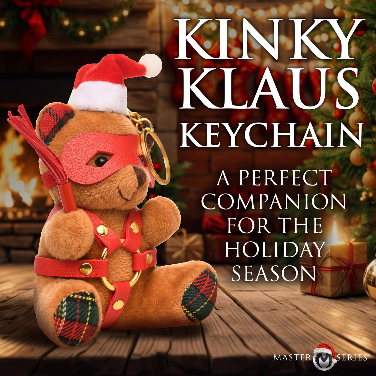 Master Series Holiday Bondage Bear Keychain