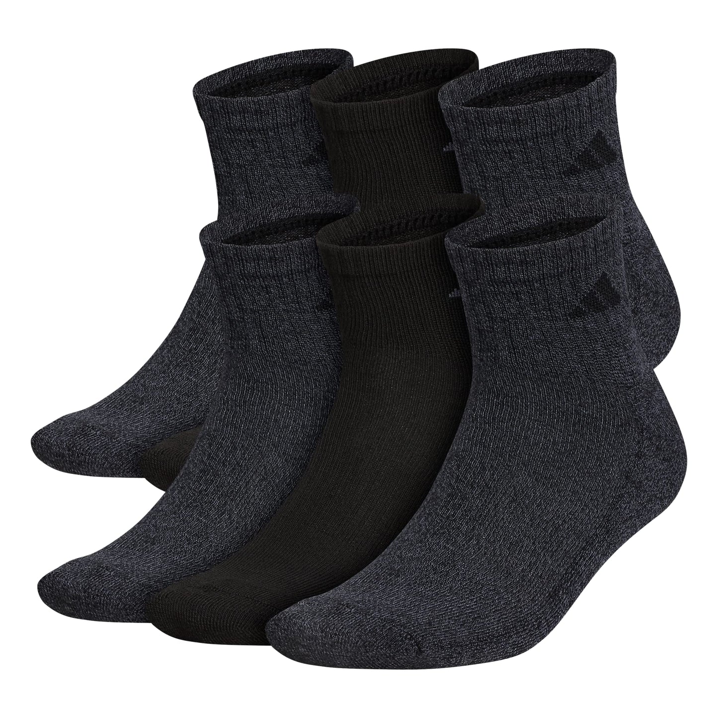 adidas Men's Athletic Cushioned 6-Pack Quarter