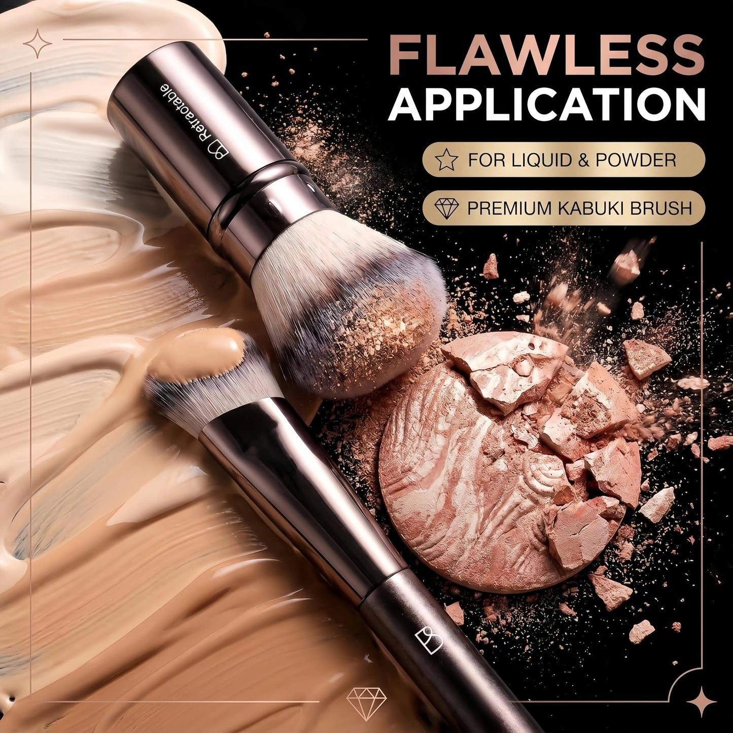 BS-MALL Makeup Brushes Kit – Professional Makeup Tools with Travel Case, Includes Foundation, Powder, Concealer, Lip & Eyeshadow Brushes for Daily Use & Versatile Occasions