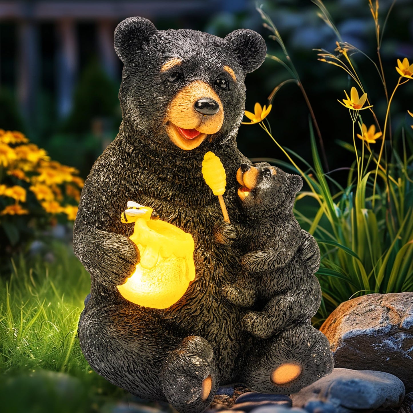 GIGALUMI Solar Garden Statues Outdoor MZ