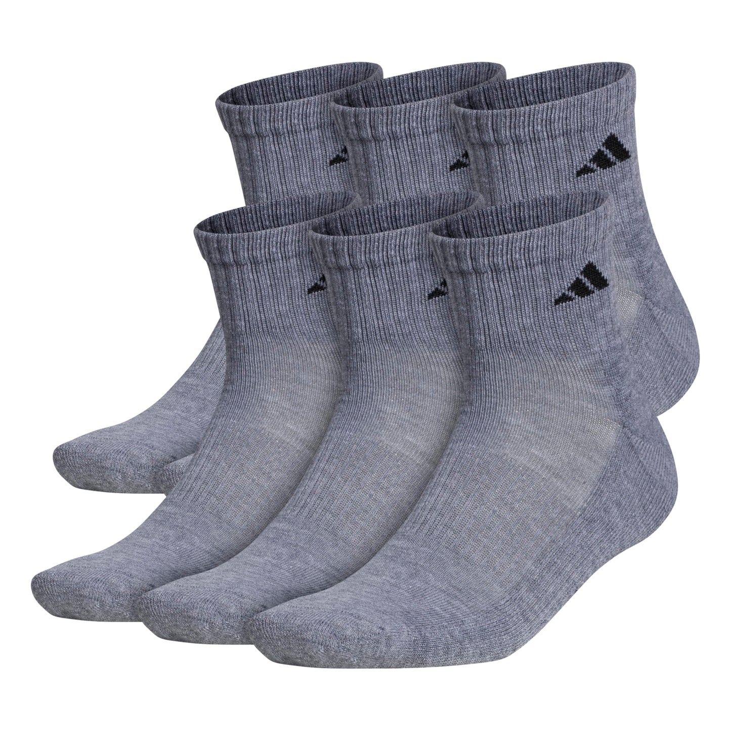 adidas Men's Athletic Cushioned 6-Pack Quarter