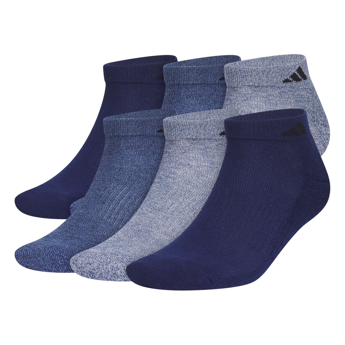 adidas Men's Athletic Cushioned Low Cut Ankle Socks (6 Pairs) Durable & Comfortable