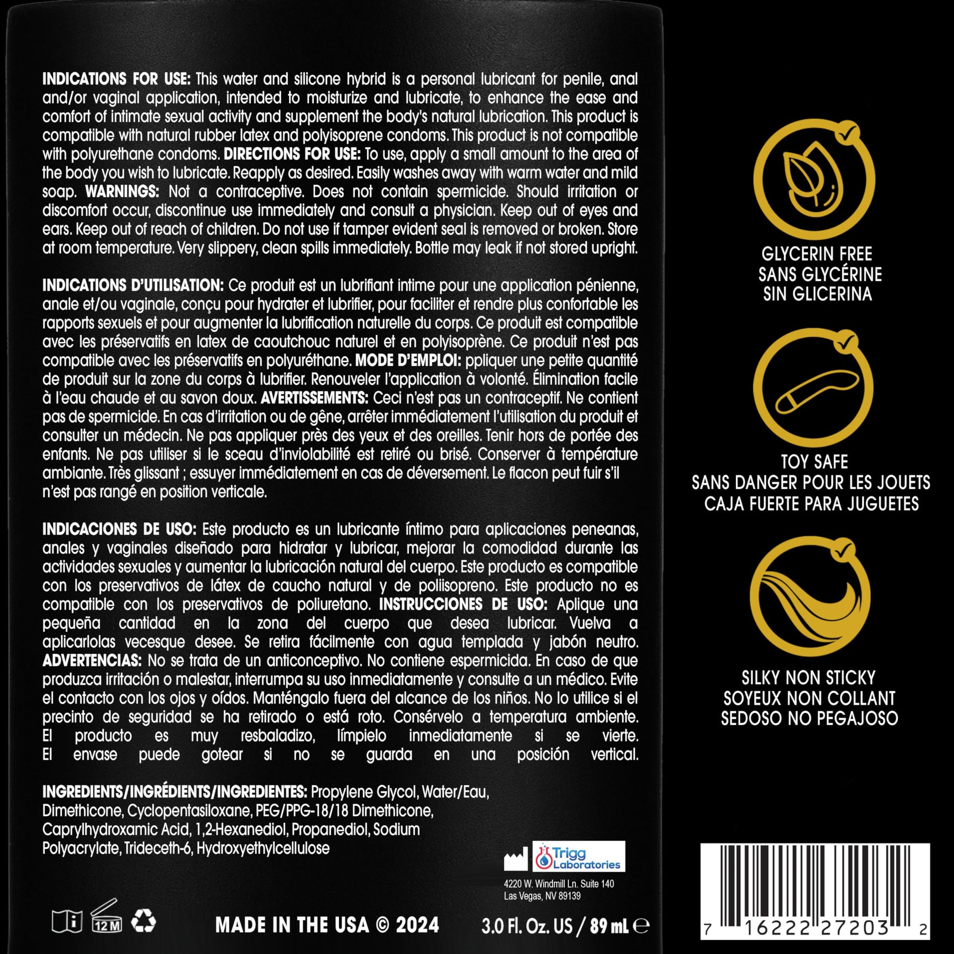 Wet Platinum Silicone Based Lube, Ultra Long Lasting Premium Personal Luxury Lubricant, Men Women & Couples Condom Compatible Water Resistant Non Sticky
