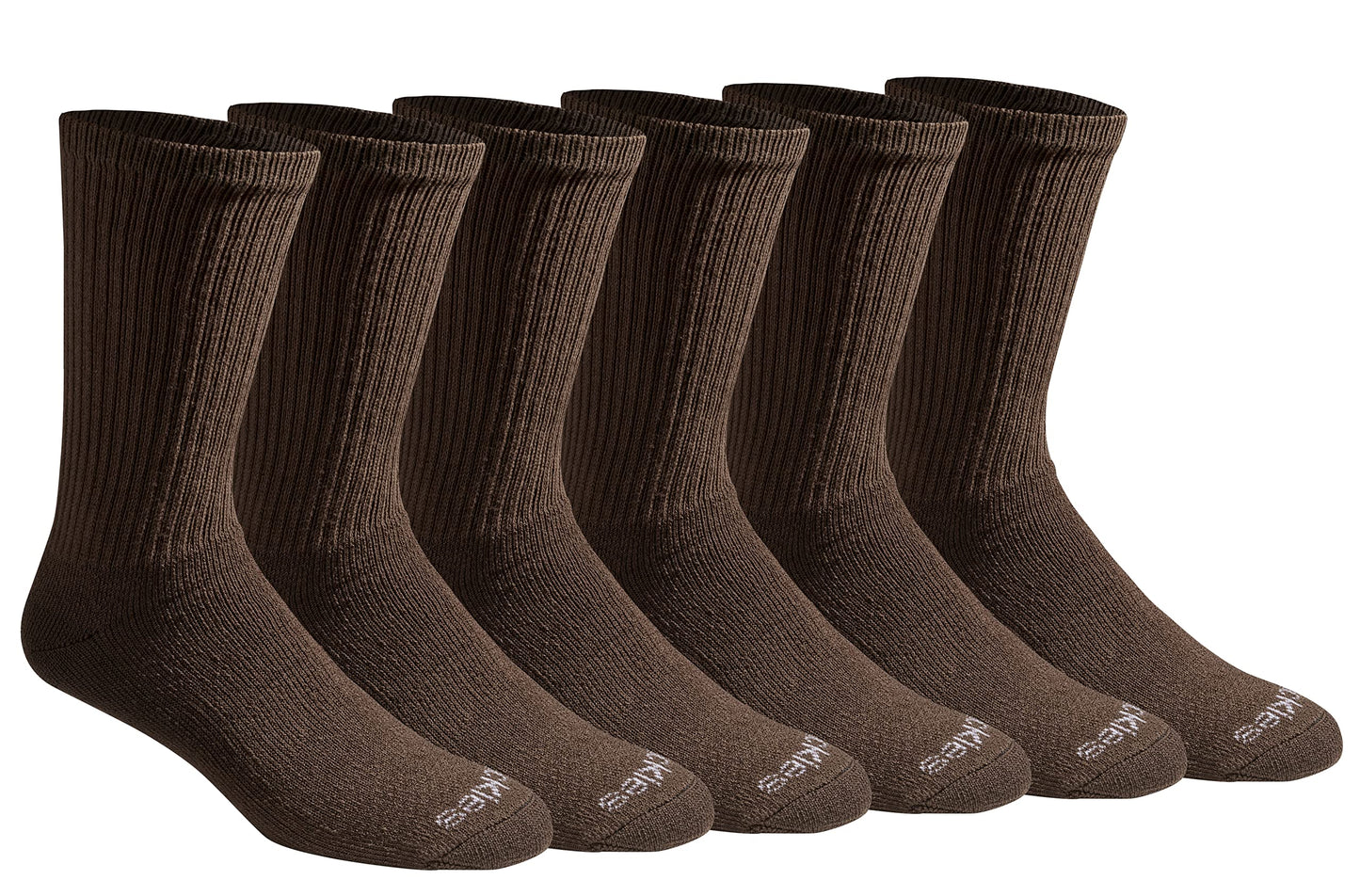 Dickies Men's Dri-Tech Essential Moisture Control Crew Socks, Available in M-XXL (6, 12 Pairs)