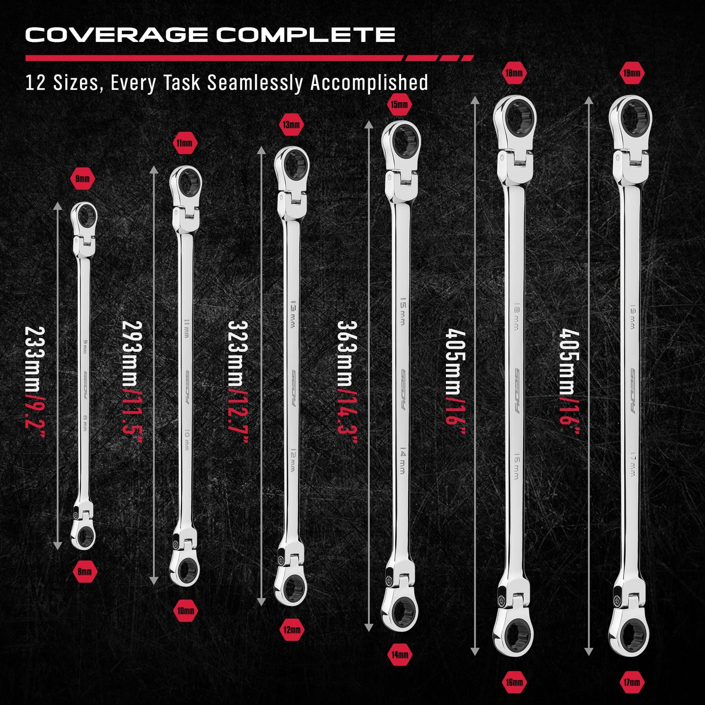 SEDY SAE & Metric Combination Wrenches