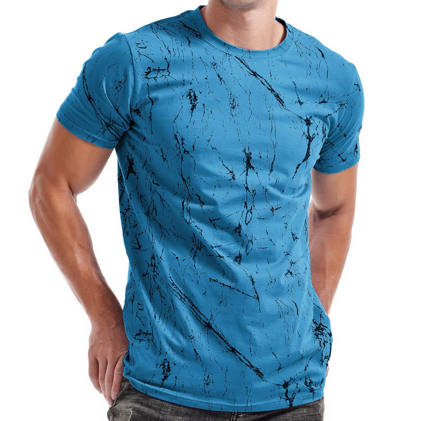 KLIEGOU Mens Hipster Hiphop Tees - Fashion Print T-Shirts