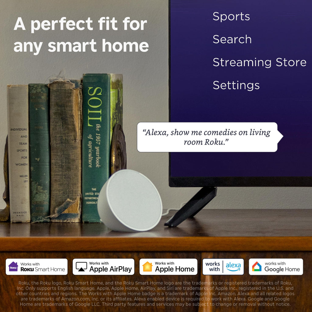 Roku Smart TV 2025 – RokuTV with Enhanced Voice Remote – Flat Screen LED Television with Wi-Fi for Streaming Live Local News, Sports, Family Entertainment