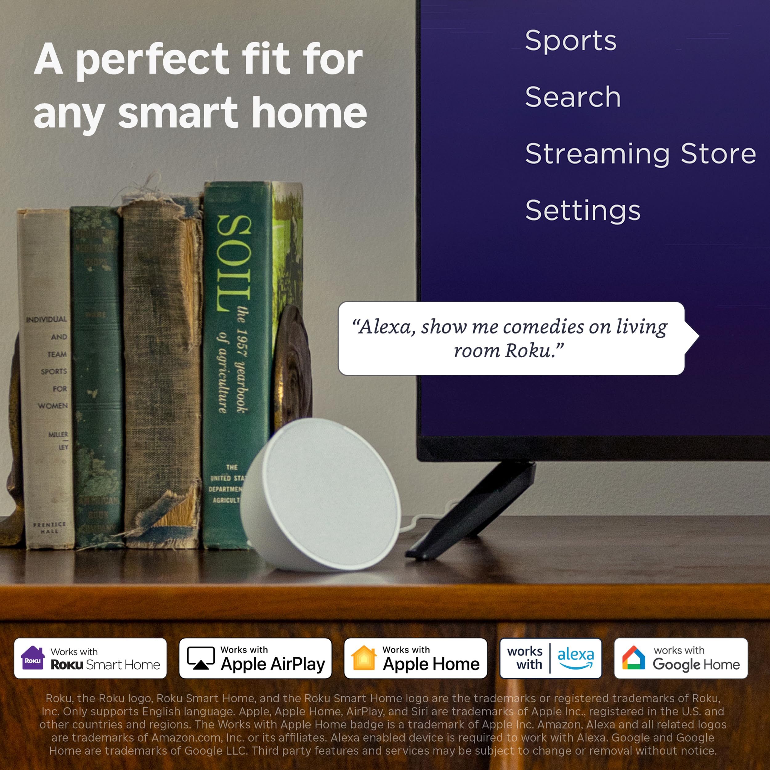 Roku Smart TV 2025 – RokuTV with Enhanced Voice Remote – Flat Screen LED Television with Wi-Fi for Streaming Live Local News, Sports, Family Entertainment