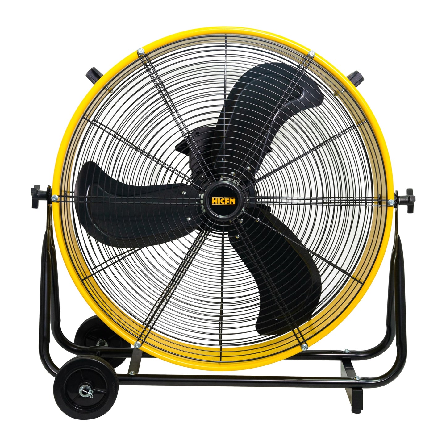 HiCFM Industrial Drum Fan High Velocity Heavy Duty Metal Air Circulator for Basement Warehouse Factory workshops Patios