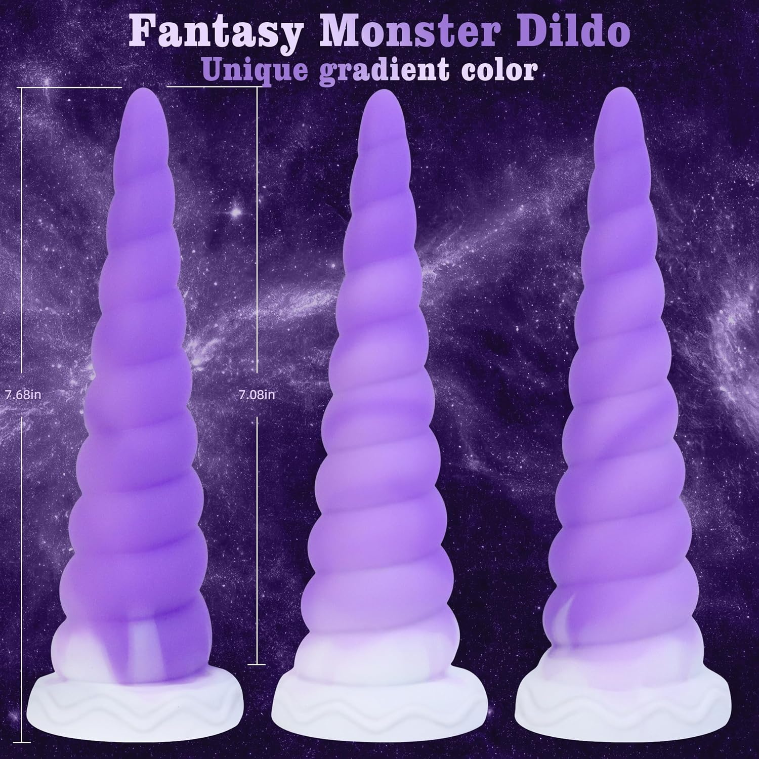 7.68in Silicone Anal Stretcher Spiral Butt Plug, Soft Trainer Dildo with Strong Suction Cup for Hands-Free Play, Adult Sex Toys Woman Men Sex Gifts for Beginners Couples, Anus Dilator Masturbator