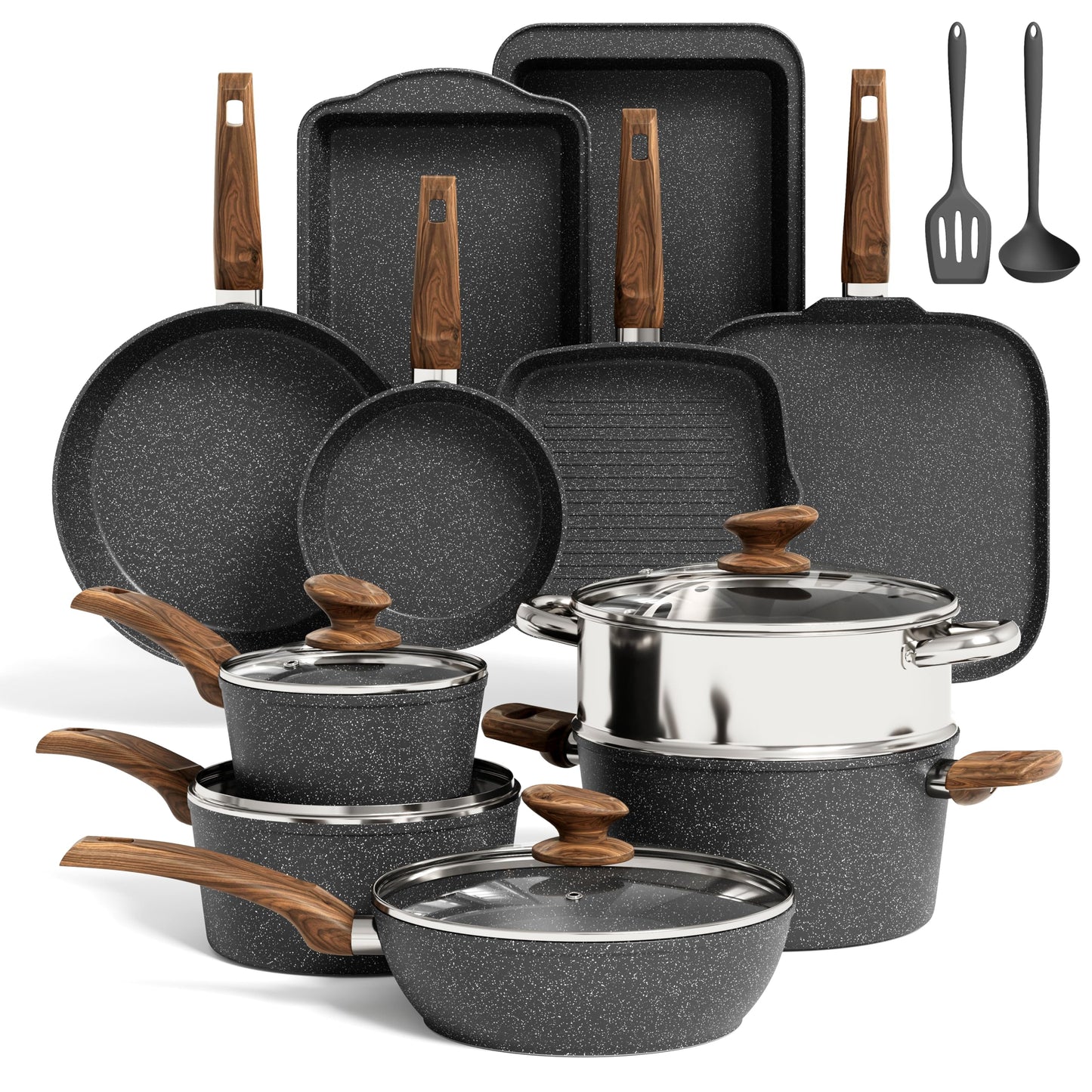 Kitchen Academy Induction Cookware Set…