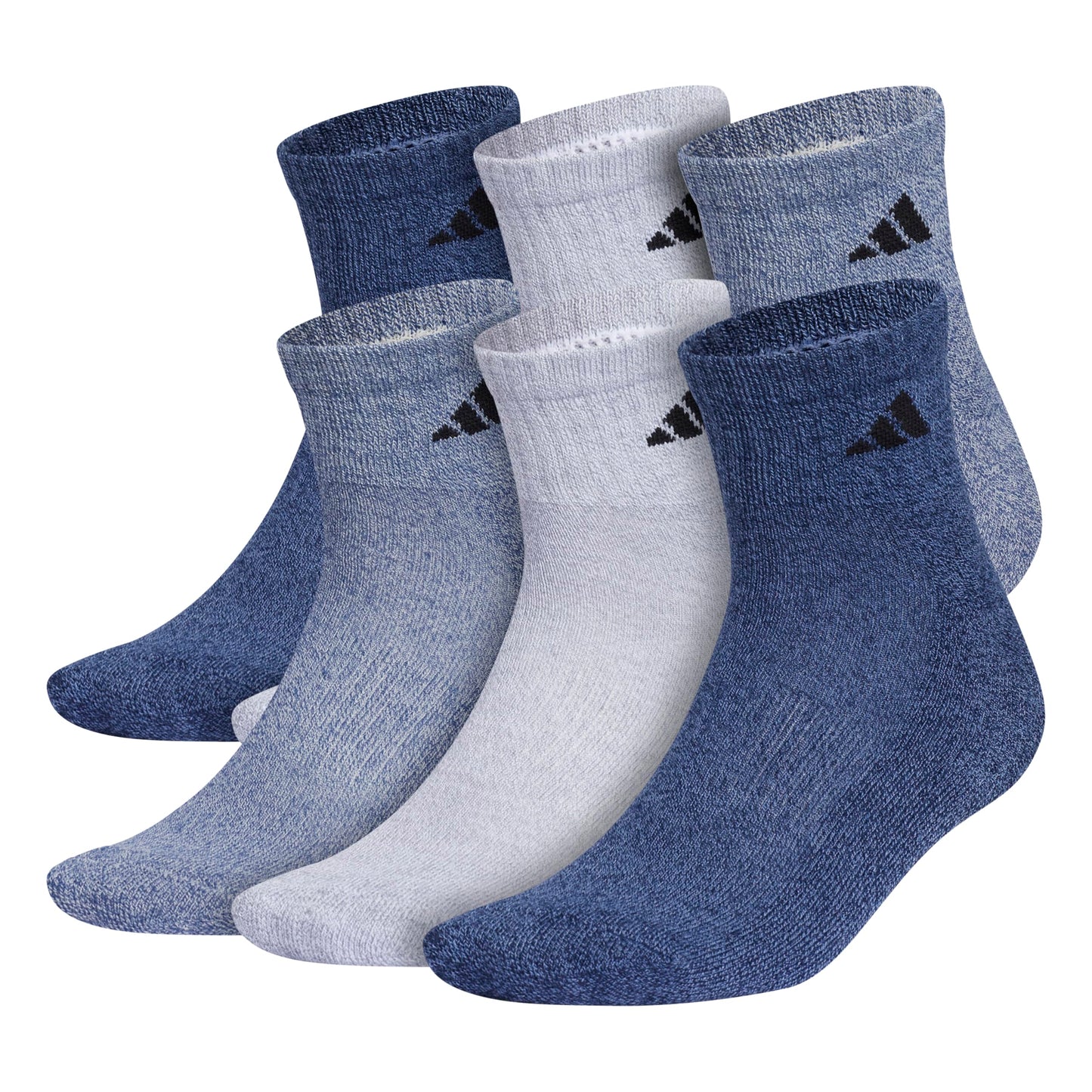 adidas Men's Athletic Cushioned 6-Pack Quarter