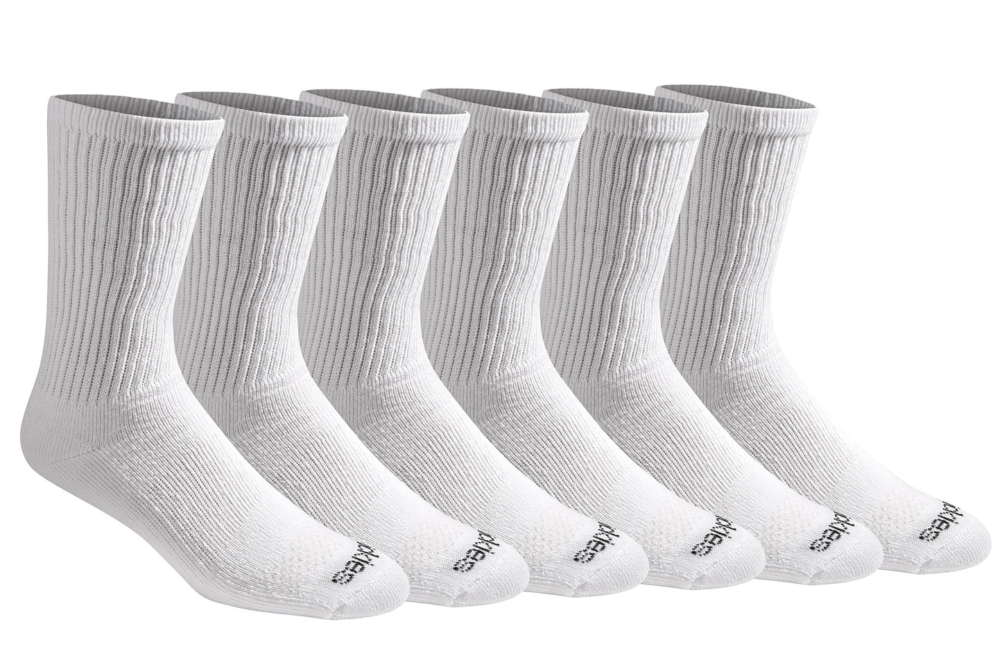 Dickies Men's Dri-Tech Essential Moisture Control Crew Socks, Available in M-XXL (6, 12 Pairs)