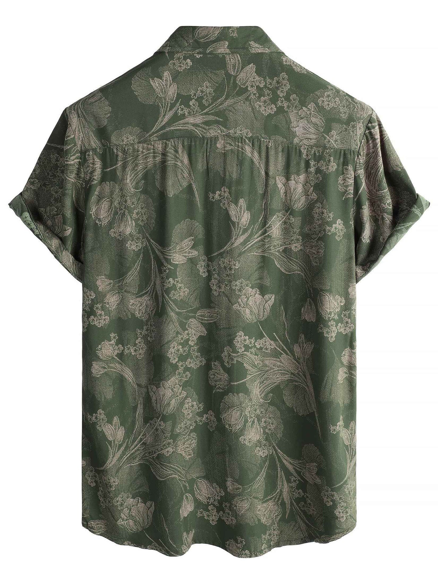JOTOOK Mens Hawaiian Shirt Short Sleeve Button Down Tropical Shirts Casual Floral Summer Beach Shirt