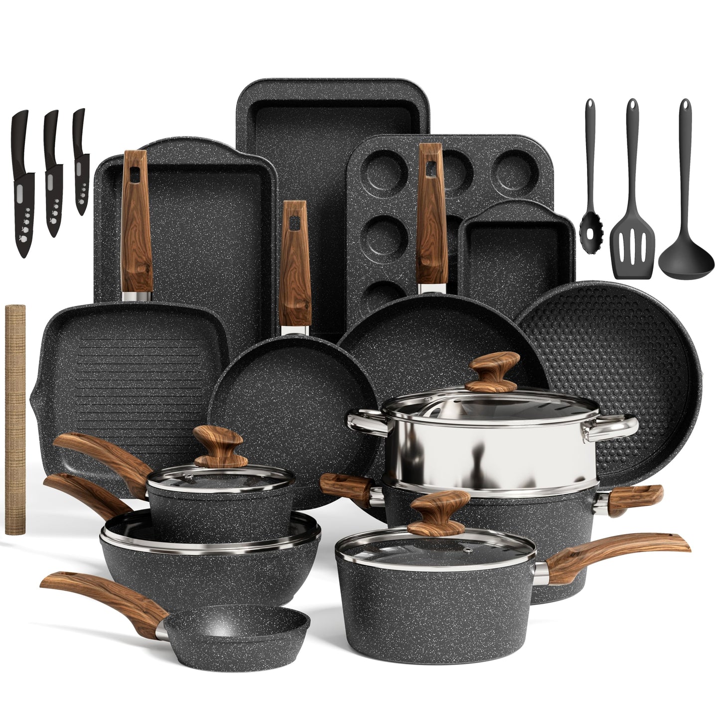 Kitchen Academy Induction Cookware Set…