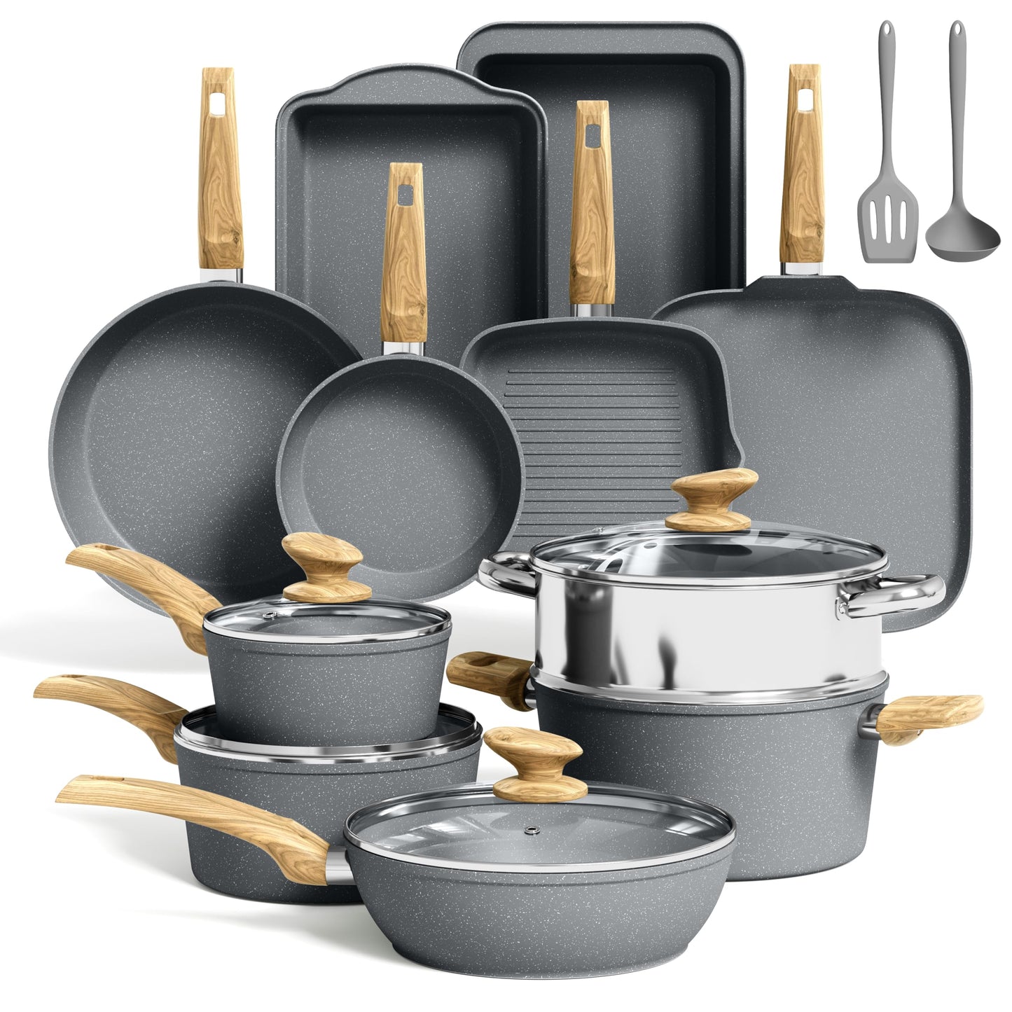 Kitchen Academy Induction Cookware Set…