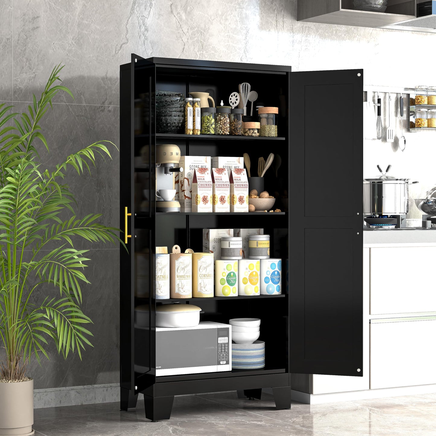 GAIOUS 2 Door Pantry Cabinet