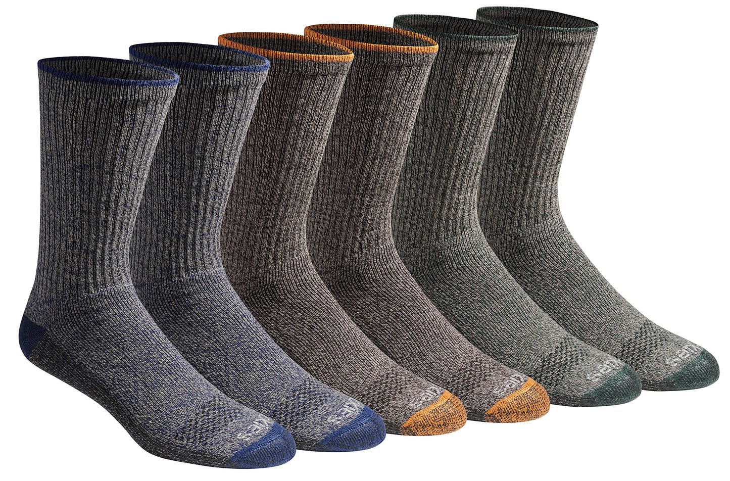 Dickies Men's Dri-Tech Essential Moisture Control Crew Socks, Available in M-XXL (6, 12 Pairs)