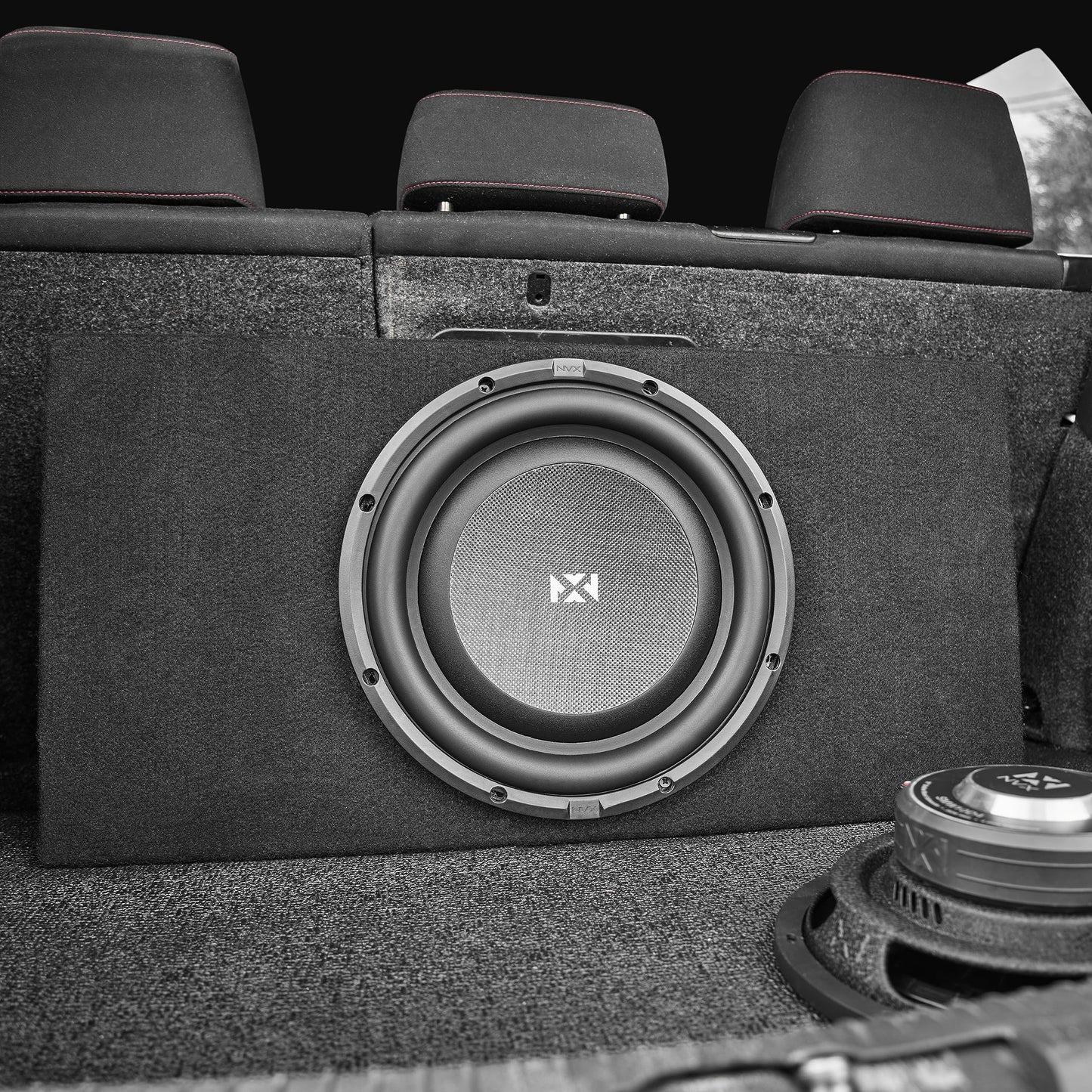 NVX SMW S-Series Shallow-Mount Dual 4-Ohm Subwoofer