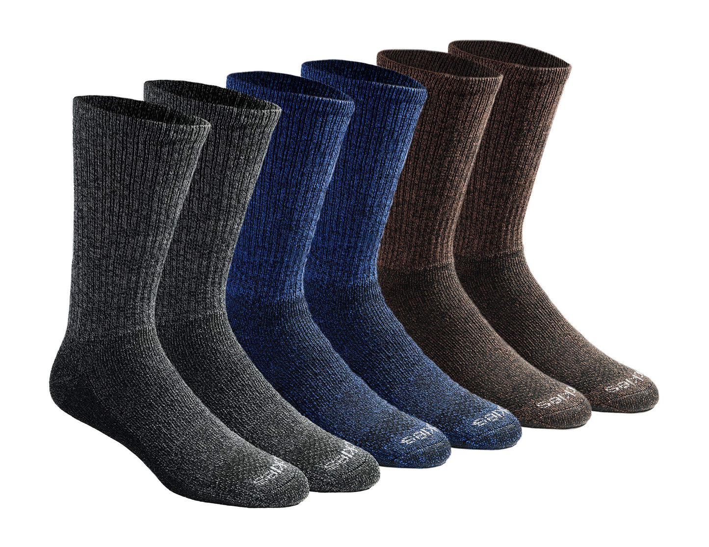 Dickies Men's Dri-Tech Essential Moisture Control Crew Socks, Available in M-XXL (6, 12 Pairs)