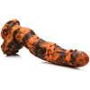 Creature Cocks Sabretooth Silicone Dildo Orange Black Camouflage