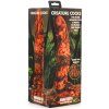 Creature Cocks Sabretooth Silicone Dildo Orange Black Camouflage