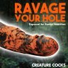 Creature Cocks Sabretooth Silicone Dildo Orange Black Camouflage