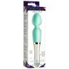 Prisms Erotic Glass 10X Wand Massager Turquoise Dual Ended