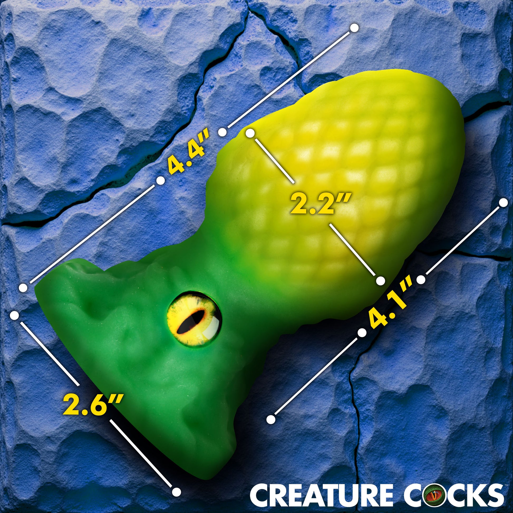 Creature Cocks Eye of the Dragon Silicone Butt Plug Green