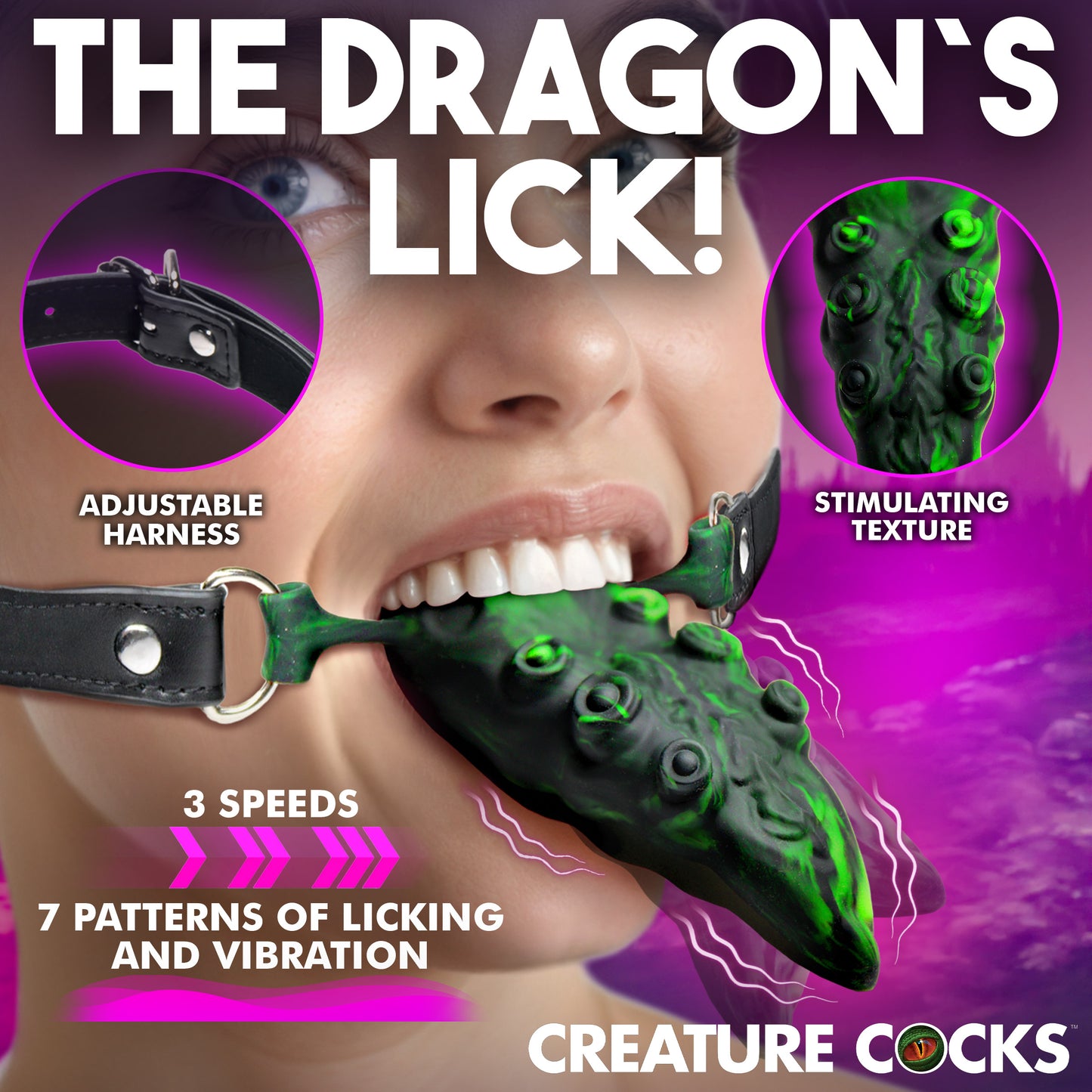 Master Series Dragon's Lick Vibrating Oral Enhancer