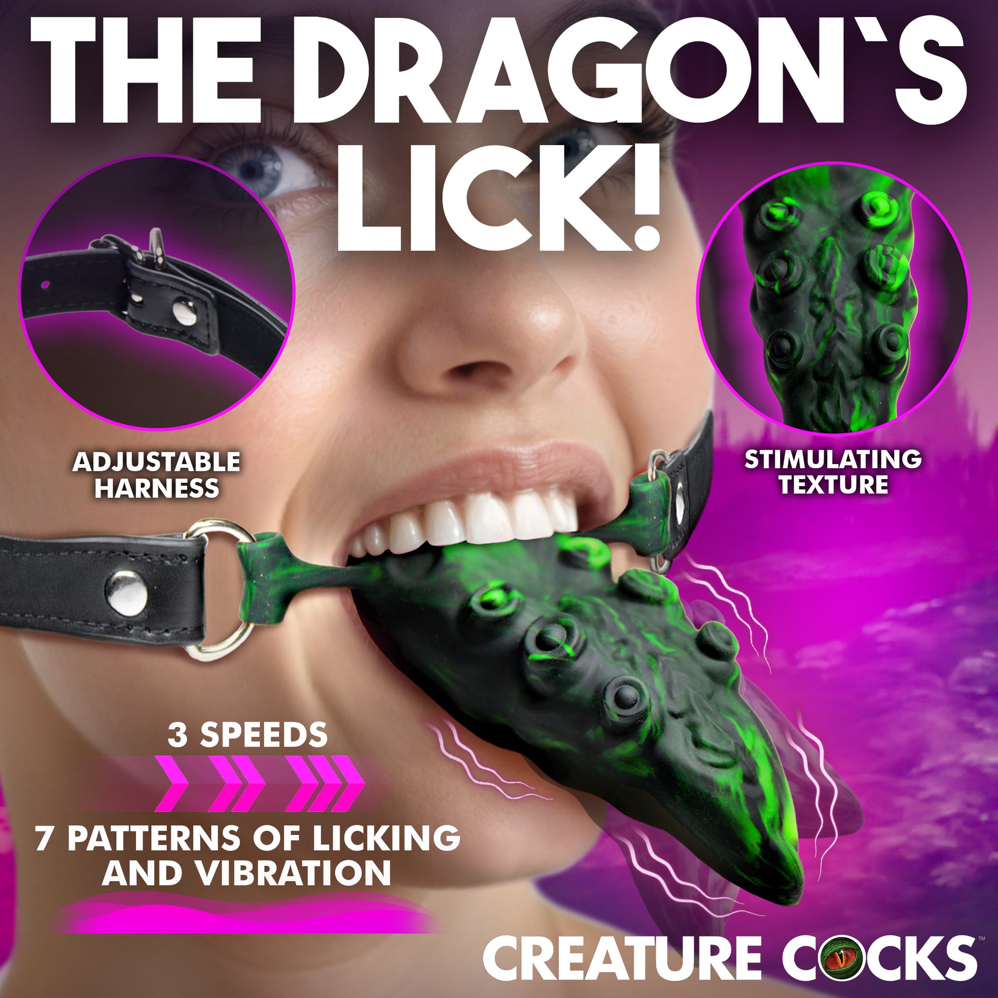 Master Series Dragon's Lick Vibrating Oral Enhancer