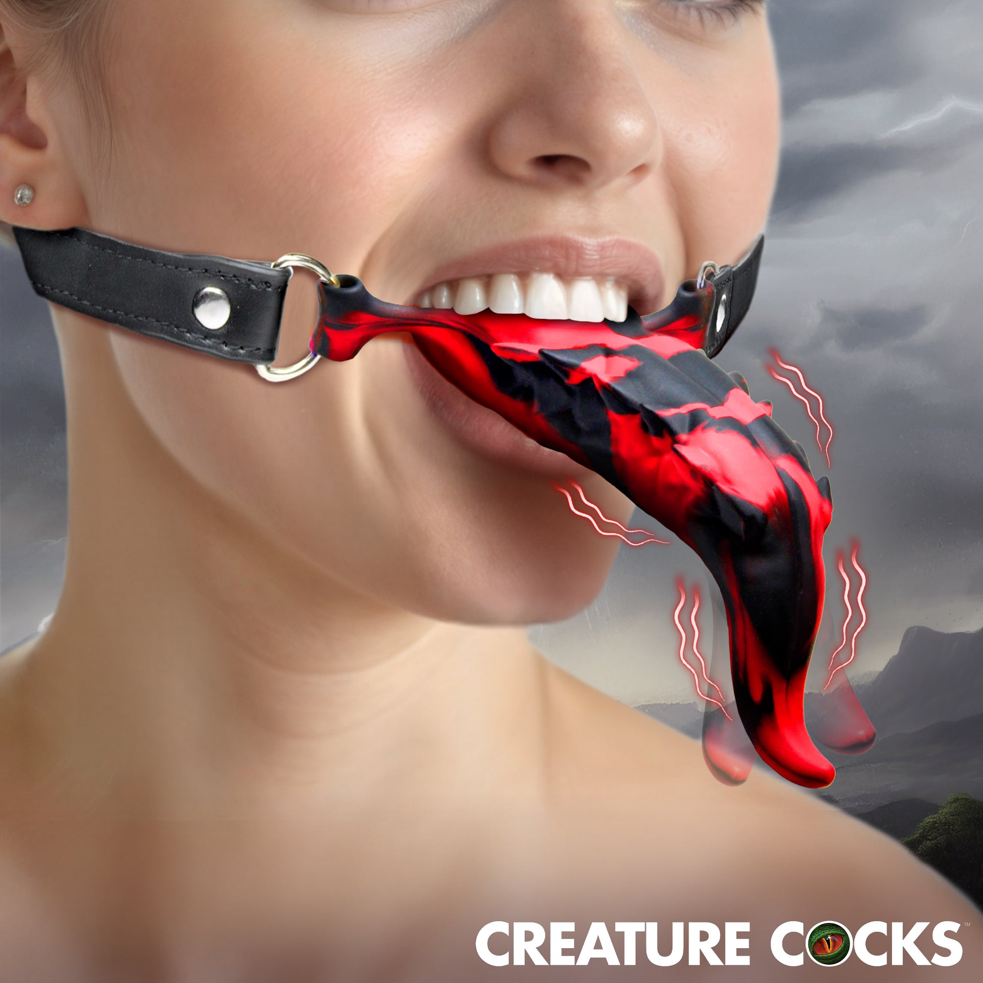 Master Series Demon's Tongue Vibrating Oral Enhancer Barbed Silicone