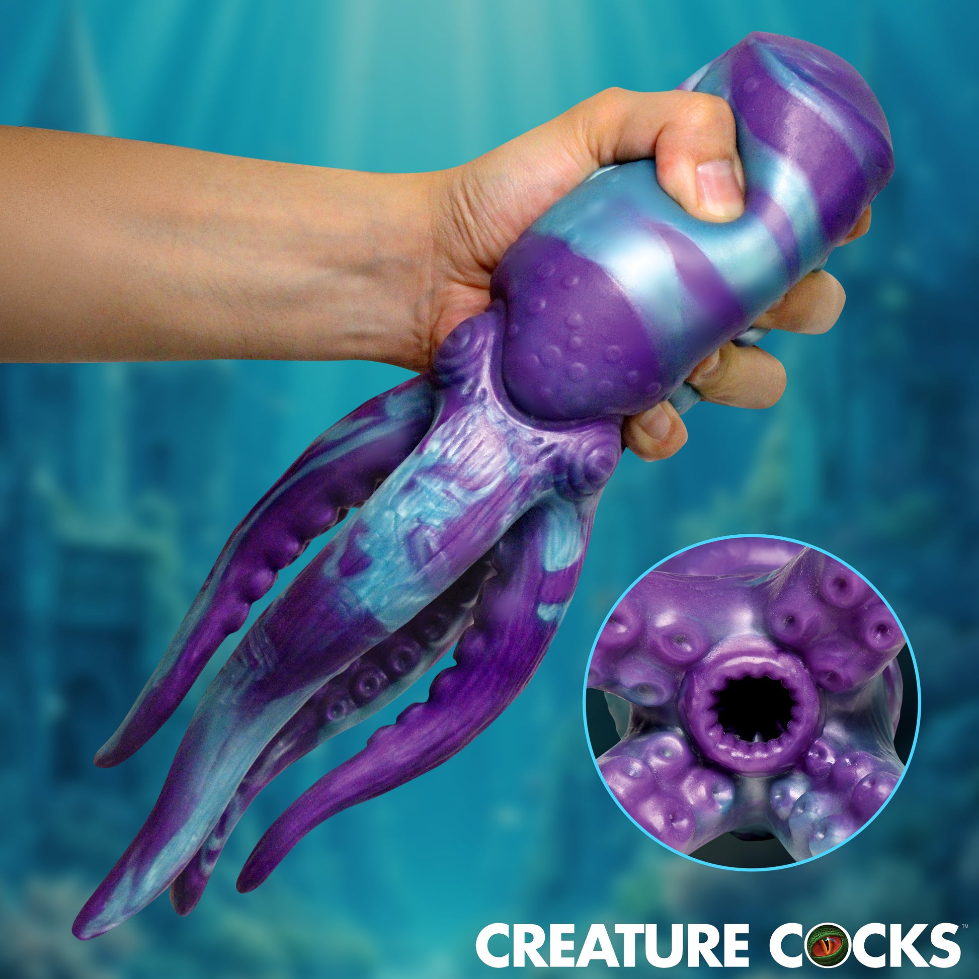 Creature Cocks Tenta Stroke Silicone Masturbator Galaxy Purple