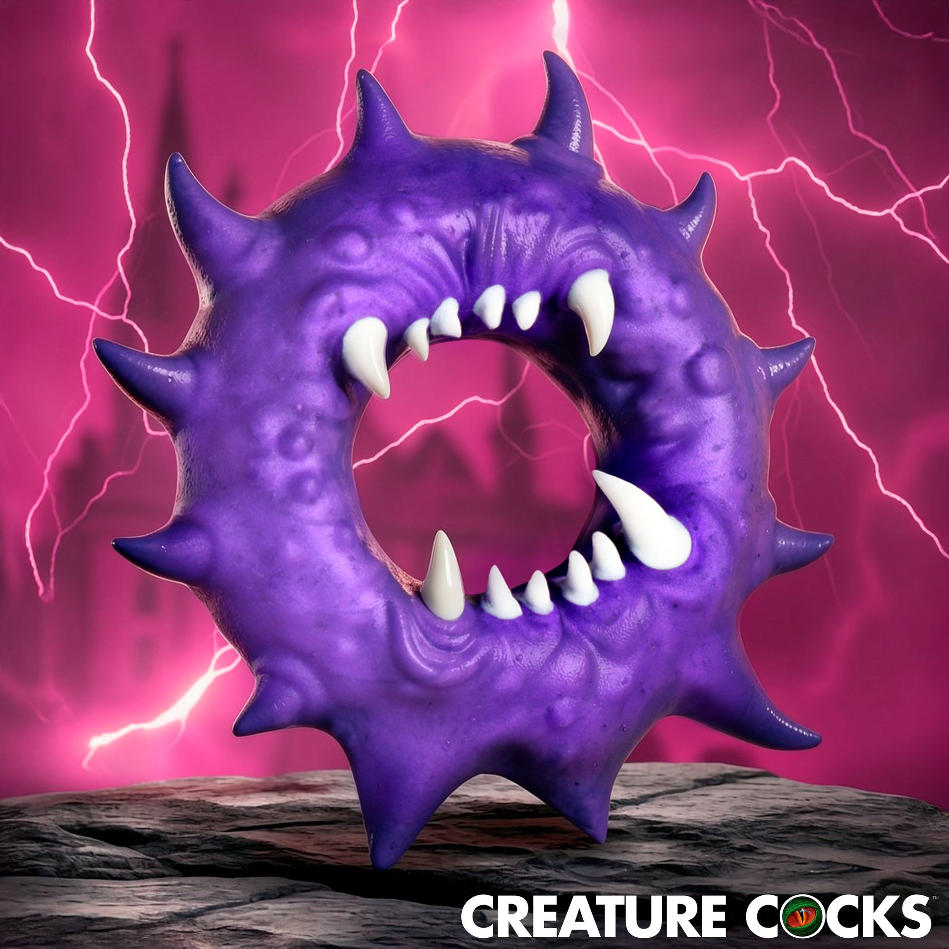 Creature Cocks Constrictor Silicone Cock Ring Purple