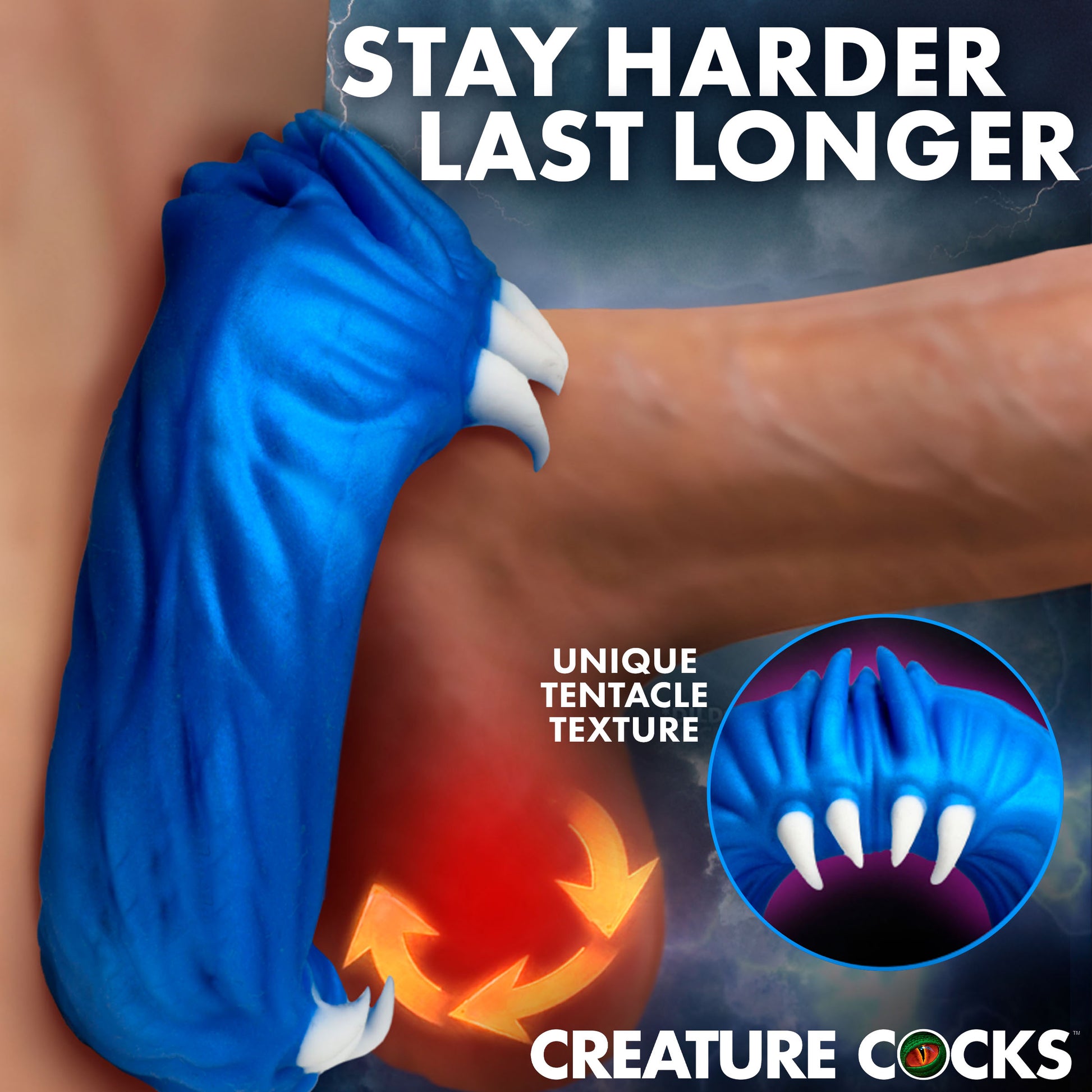 Creature Cocks Venom Loop Silicone Cock Ring Twilight Blue