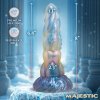 Majestic Series Crysta Fantasy Silicone Dildo 8in Suction Base