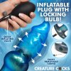 Blizzard Inflatable Silicone Anal Plug Ice Blue