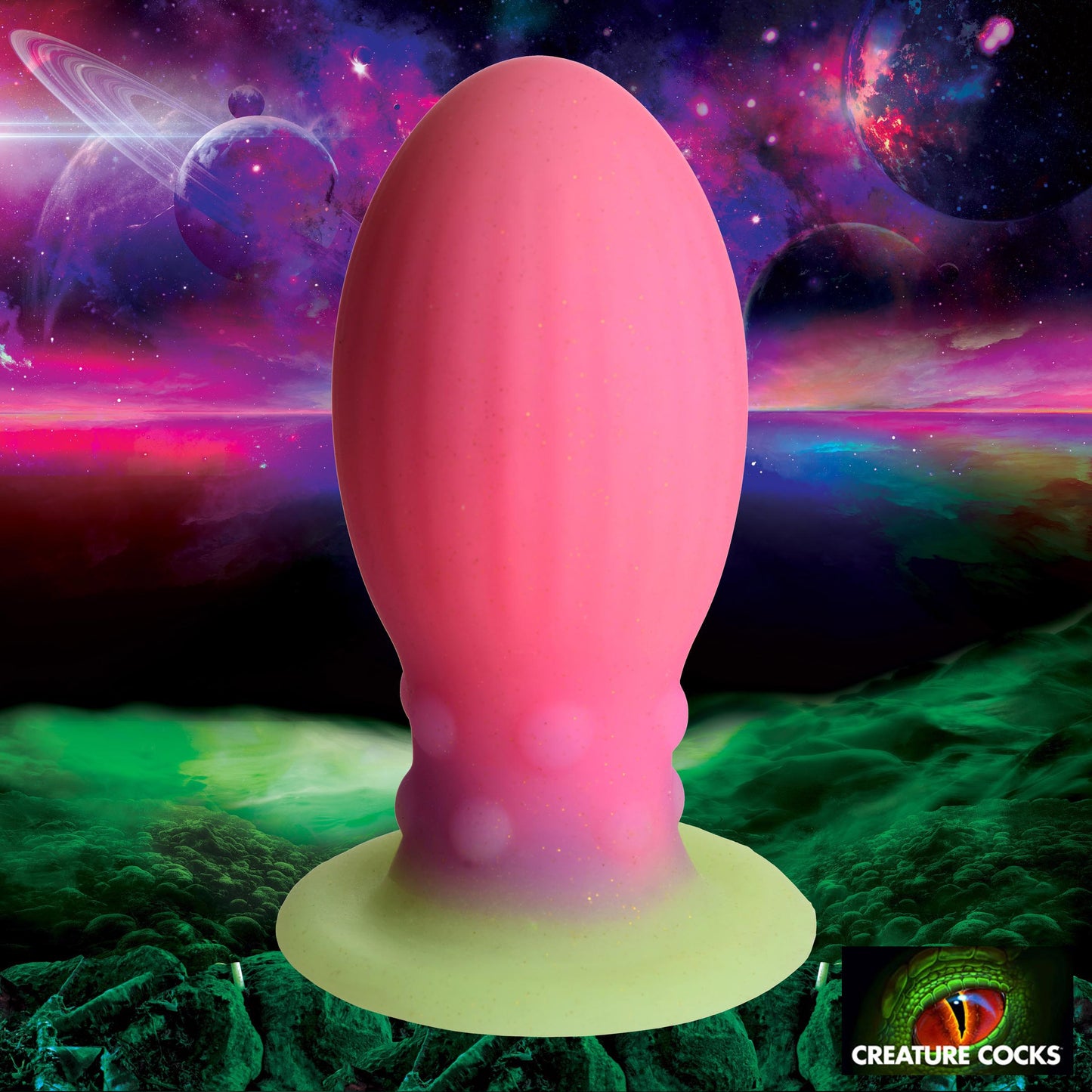 Creature Cocks Xeno Glow in the Dark Silicone Egg XL